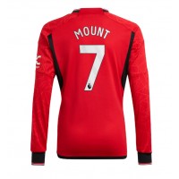 Camiseta Manchester United Mason Mount #7 Primera Equipación Replica 2023-24 mangas largas